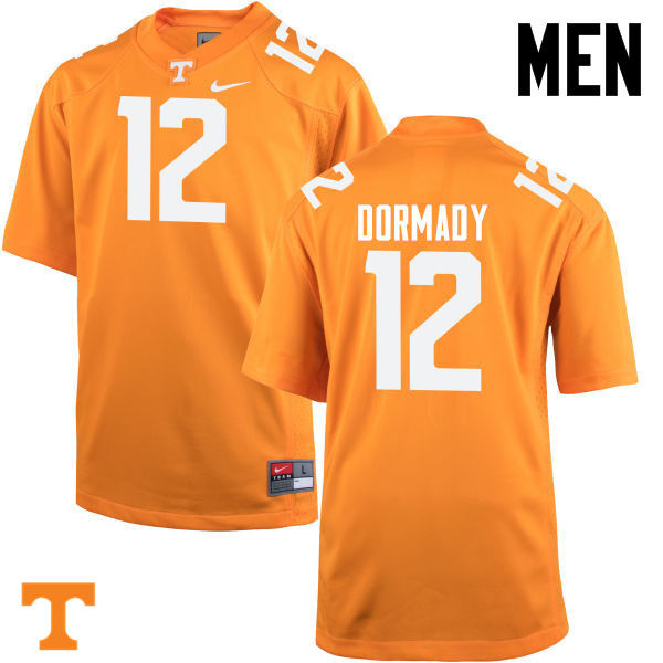 Men #12 Quinten Dormady Tennessee Volunteers College Football Jerseys-Orange